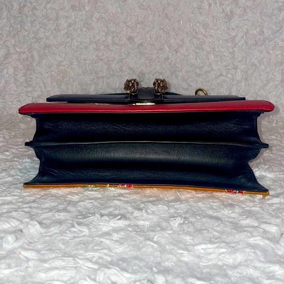 Gucci Satin Calfskin Bamboo Tokyo Jacquard Floral Dionysus Top Handle Bag Purse - Picture 13 of 17